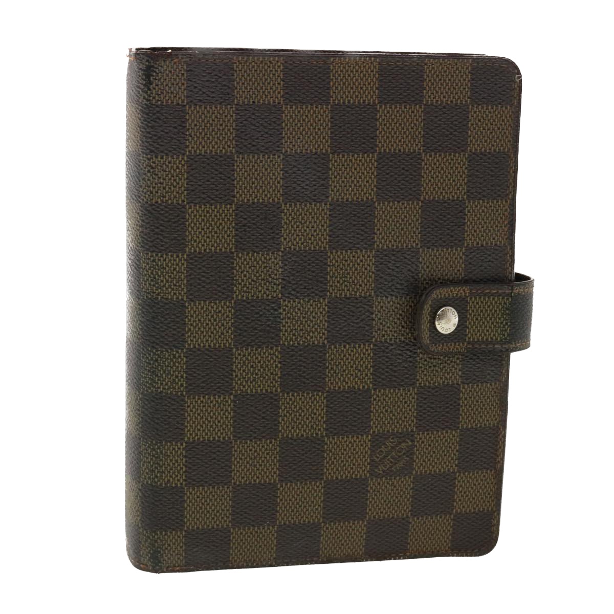 Louis Vuitton Damier Ebene Agenda Mm Day Planner Cover R20240 Lv Auth 40473